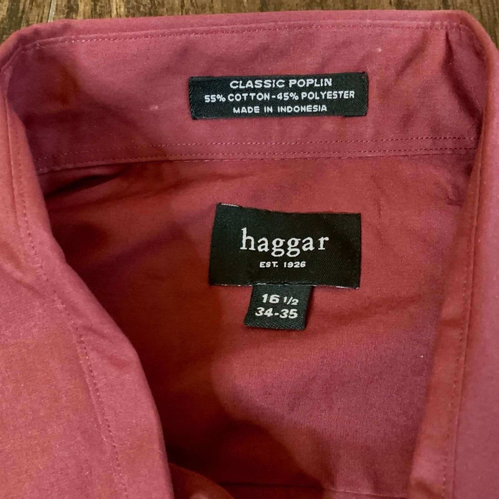 Haggar Haggar Classic Poplin Button Down Size US M / EU 48-50 / 2 - 3 Thumbnail