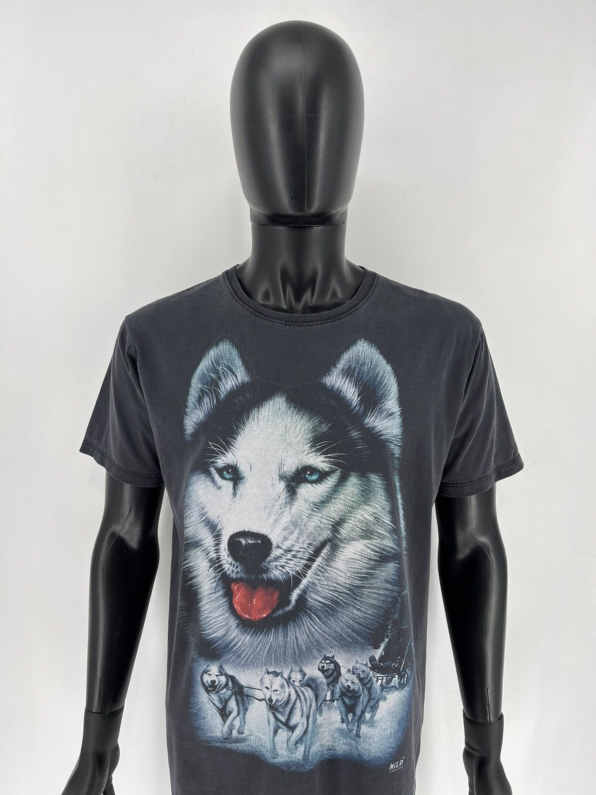 Band Tees Vintage 90s Wolf Face Boxy Fit Tee Toys Rock Size US L / EU 52-54 / 3 - 1 Thumbnail