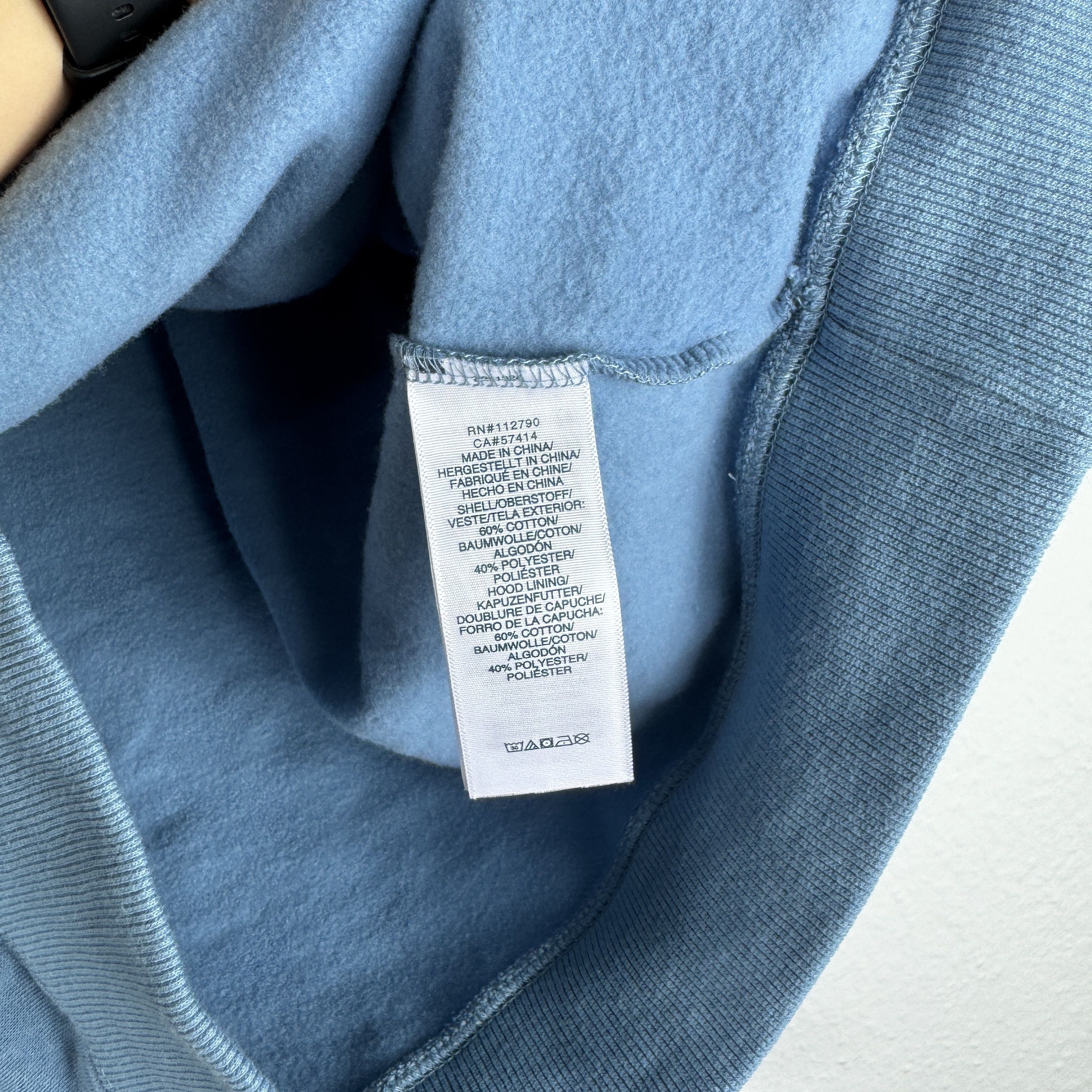 True Religion Women`s TRUE RELIGION BACKSIDE BIGLODO BLUE HOODIE SIZE XL Size XL / US 12-14 / IT 48-50 - 9 Thumbnail