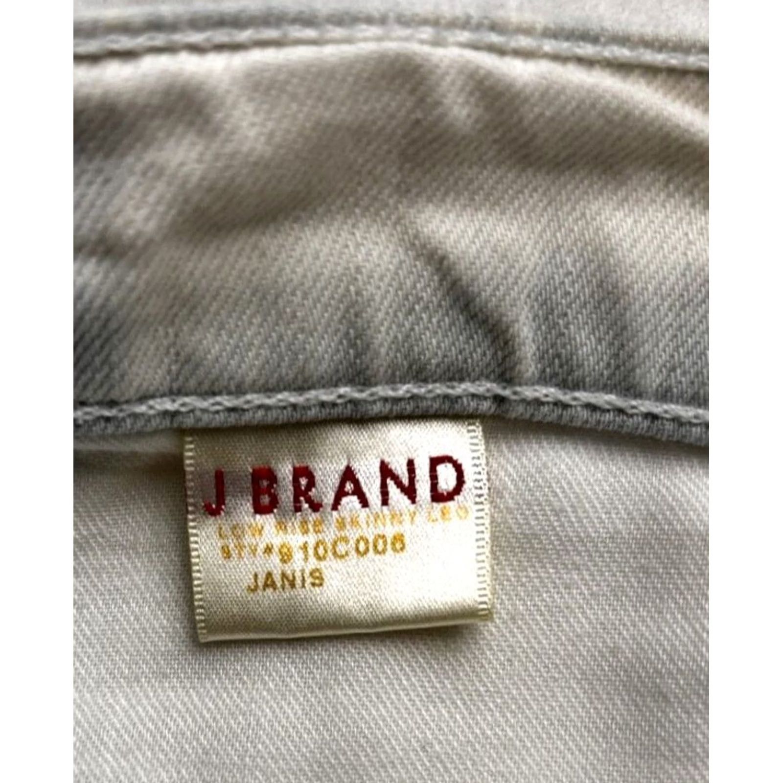 J Brand J Brand Jeans Womens 28 Blue JANIS Low Rise Skinny Bleached Tie Dye Wash Women 32x25 Size 28" / US 6 / IT 42 - 6 Thumbnail