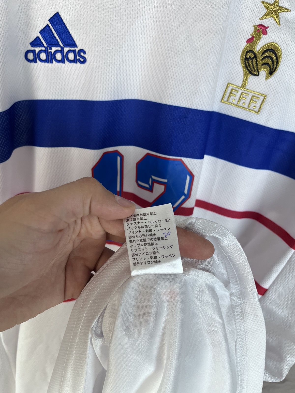 Vintage Vintage men’s soccer jersey Adidas France 🇫🇷 #12 Hanry Size US L / EU 52-54 / 3 - 9 Thumbnail