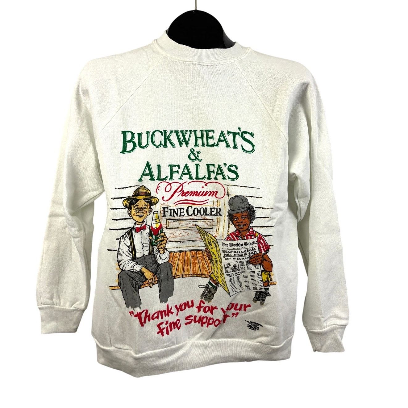 Vintage VTG 80s Buckwheats & Alfalfa’s Sweatshirt Little Rascals NWT Size US M / EU 48-50 / 2 - 1 Thumbnail
