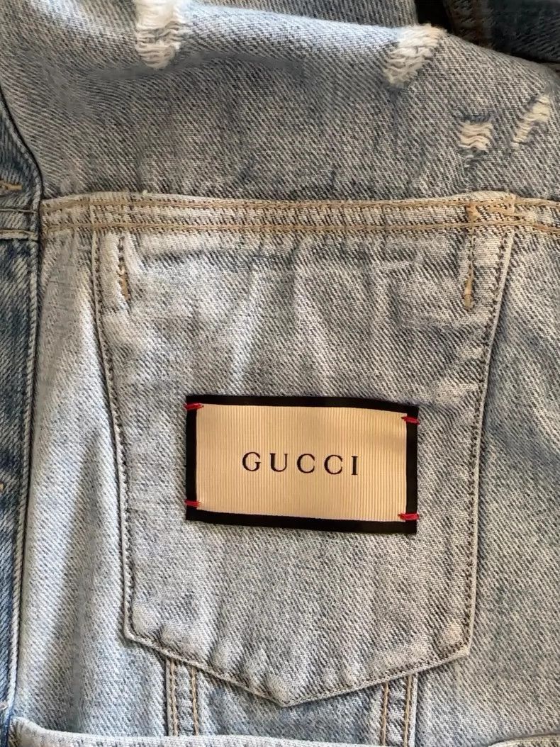Gucci Gucci Size 36 Cute cat head denim jacket 2503-Nextarrow Size US S / EU 44-46 / 1 - 3 Thumbnail