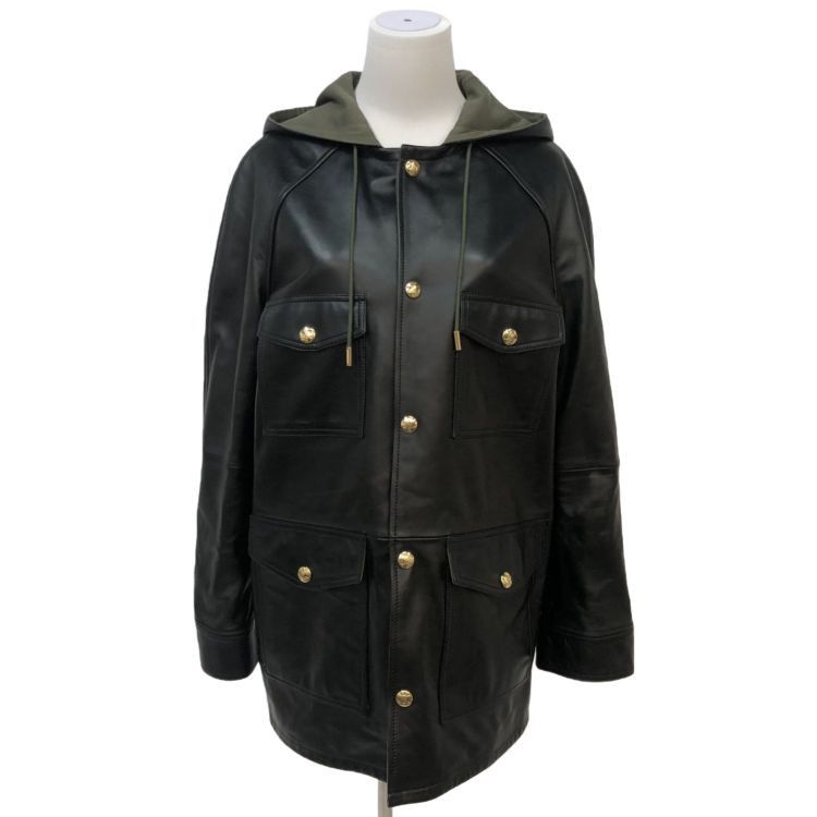 Celine Celine Lambskin Hooded Jacket Size 36 Size XS / US 0-2 / IT 36-38 - 1 Thumbnail