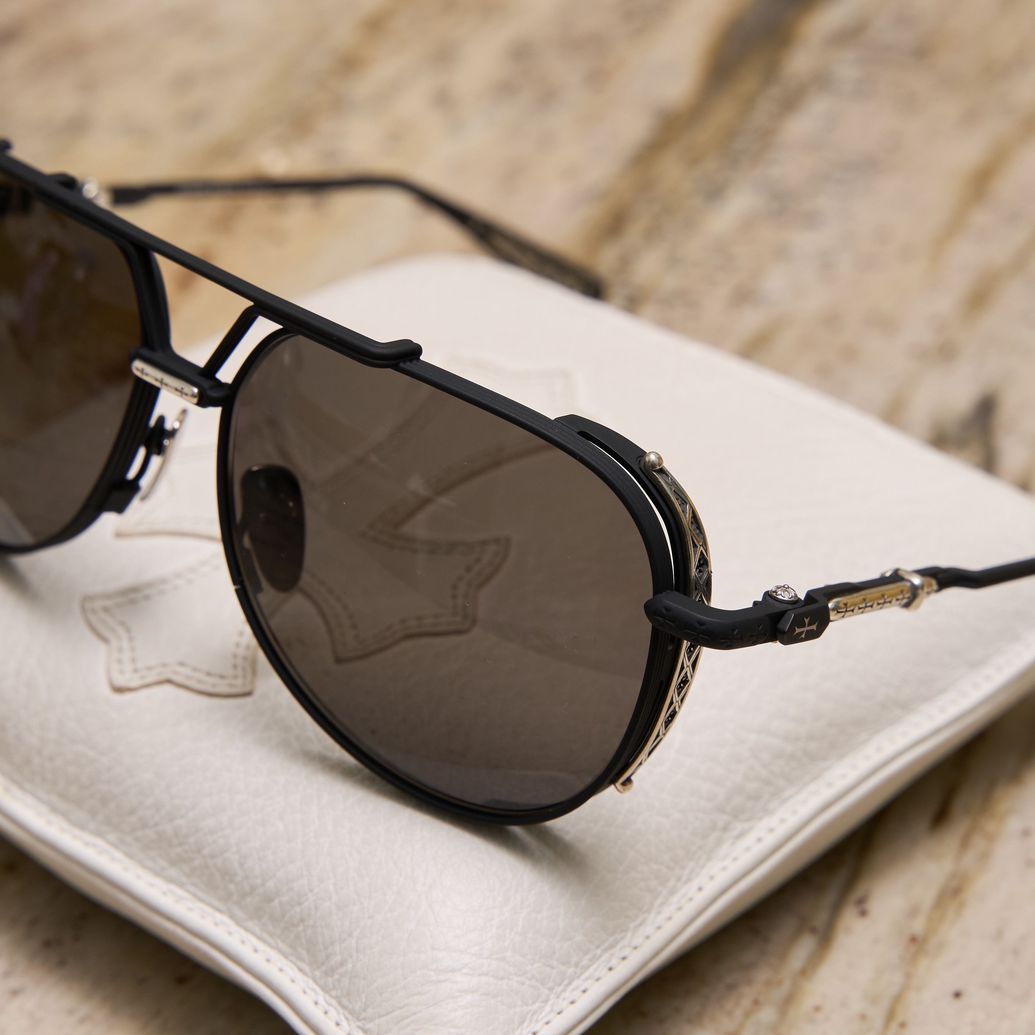 Chrome Hearts CHROME HEARTS BOXEDEN MATTE BLACK/SHINY SILVER Size ONE SIZE - 3 Thumbnail