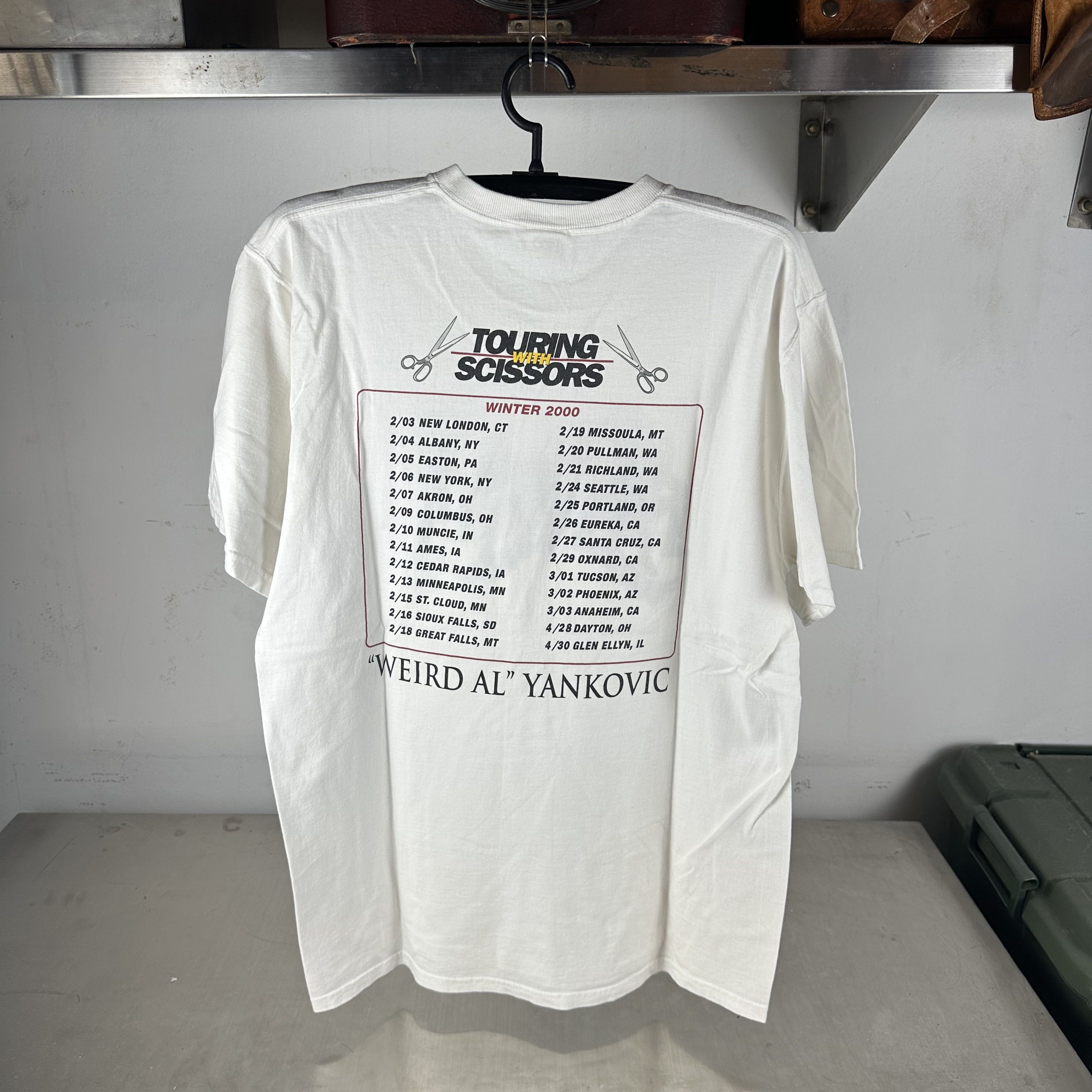 Vintage 2000 Weird Al Yankovic Touring with Scissors Promo T-shirt Size US L / EU 52-54 / 3 - 3 Thumbnail