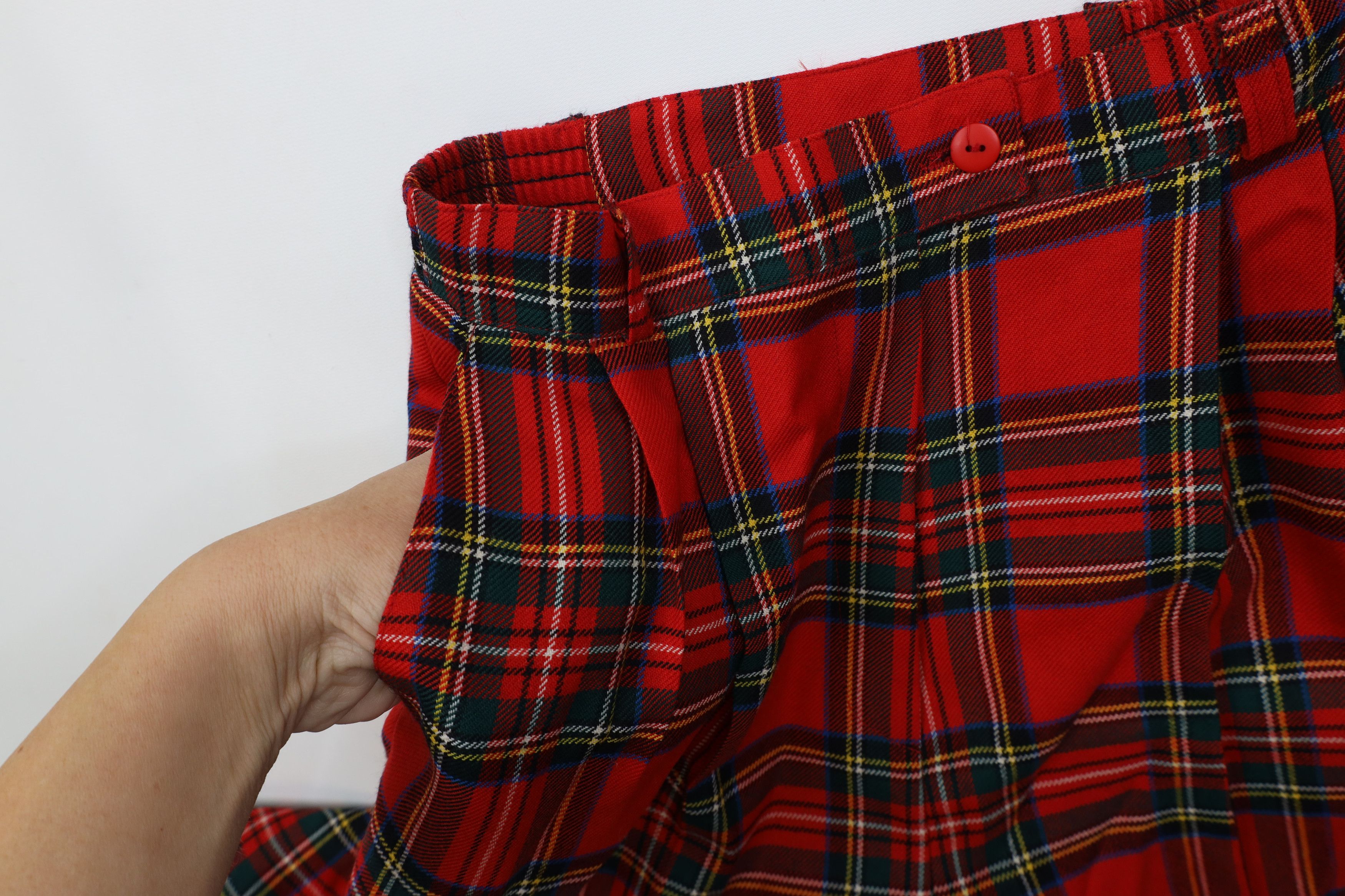 Vintage Vintage 90s Streetwear Tapered Leg Chino Pants Red Plaid Size 28" / US 6 / IT 42 - 6 Thumbnail