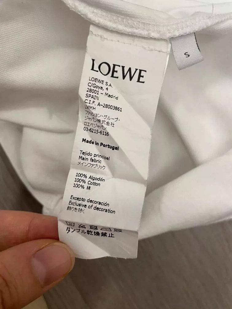 Loewe loewe Color embroidered small logo irregular hem short slee Size US S / EU 44-46 / 1 - 6 Thumbnail