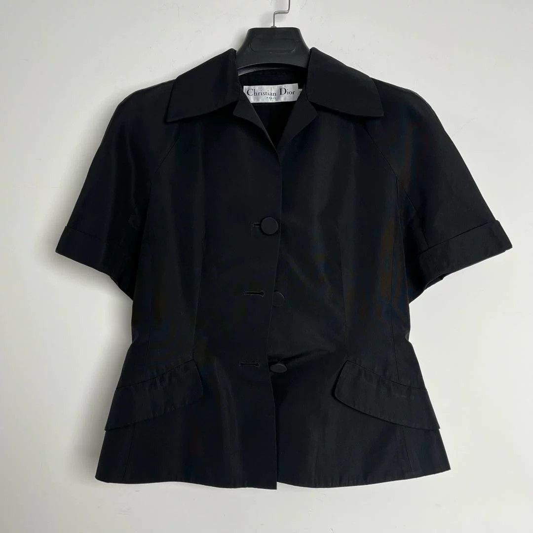 Dior dior short sleeve tailored jacket xxS Size US XXS / EU 40 - 1 Thumbnail