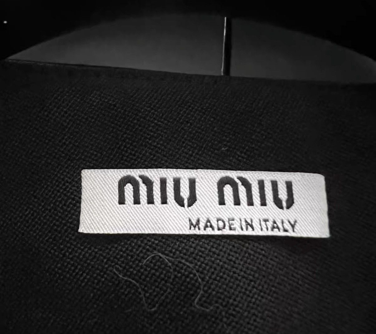 Miu Miu Miu Miu 22 Collection Black Textured Cropped Jacket J41 Size XS / US 0-2 / IT 36-38 - 2 Thumbnail