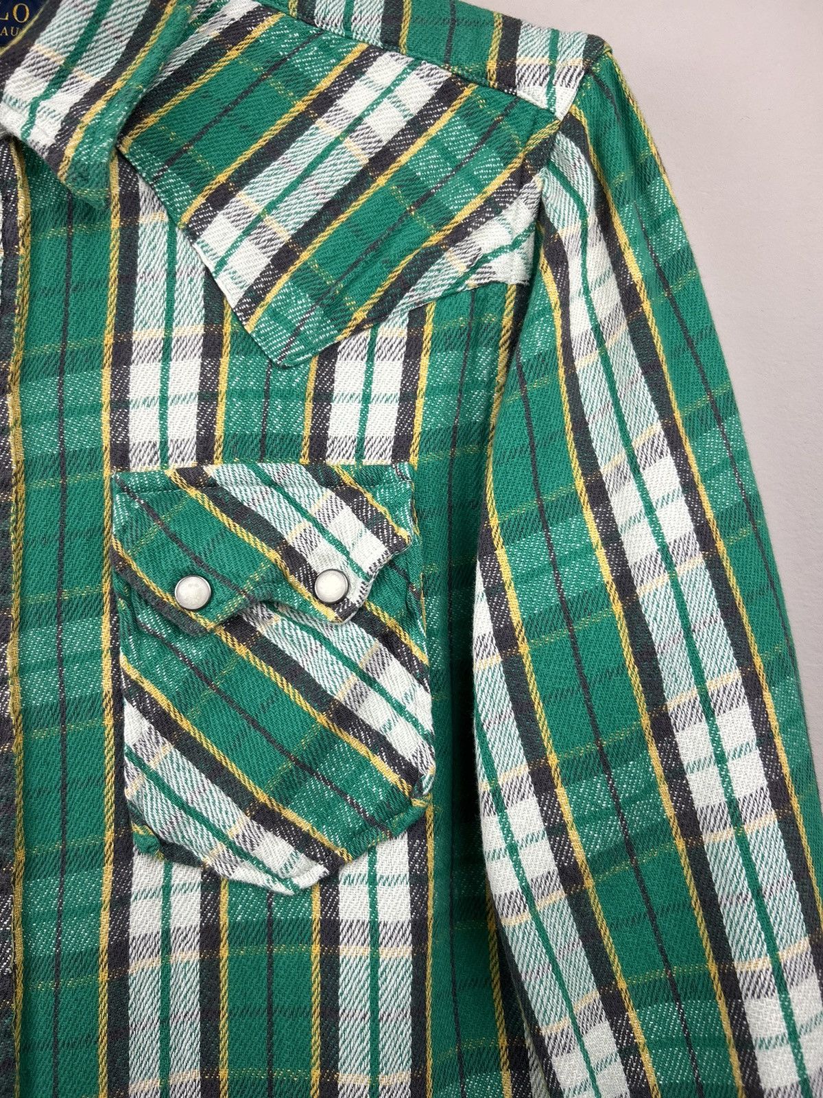 Polo Ralph Lauren Polo Ralph Lauren Shirt Plaid Indian Chief Head North-East Size US S / EU 44-46 / 1 - 6 Thumbnail