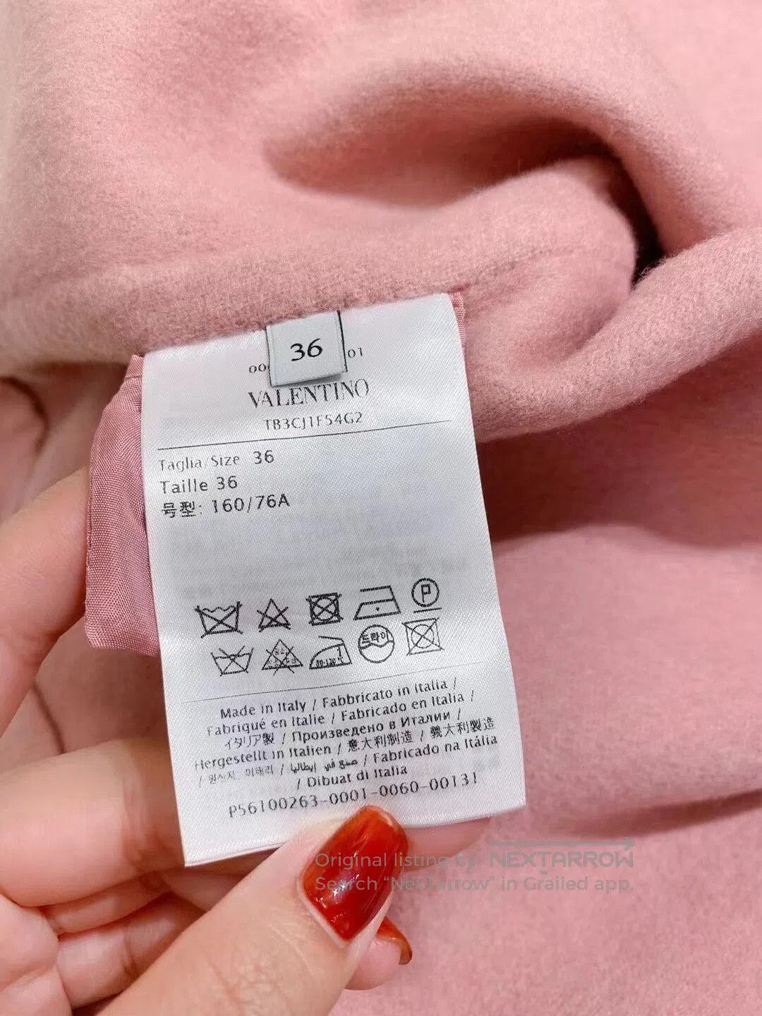 Valentino Valentino Pink Wool Coat Size 36. Size US XS / EU 42 / 0 - 5 Thumbnail