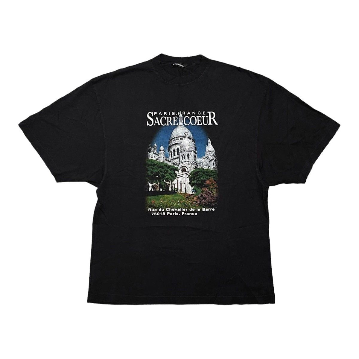 image of Balenciaga Sacre Coeur Short Sleeve Tee Shirt, Men's (Size XS)