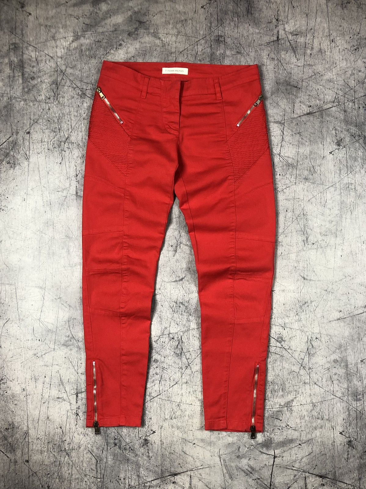 Designer × Pierre Balmain Vintage Pierre Balmain Designer Luxury Zip Jeans y2k hype og Size 26" / US 2 / IT 38 - 2 Thumbnail