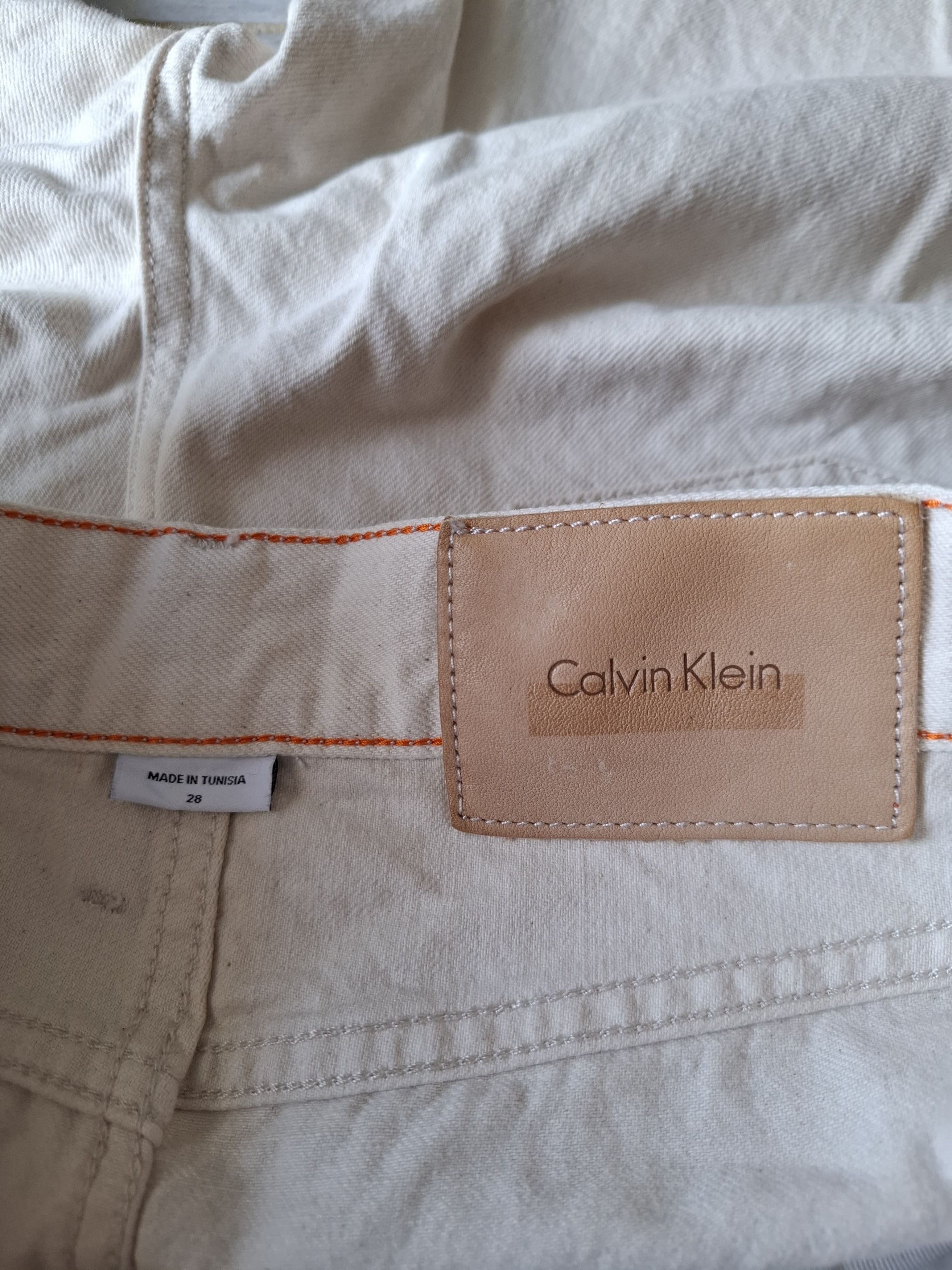 Calvin Klein Calvin Klein x heron Preston broken white jeans Size US 31 - 1 Thumbnail