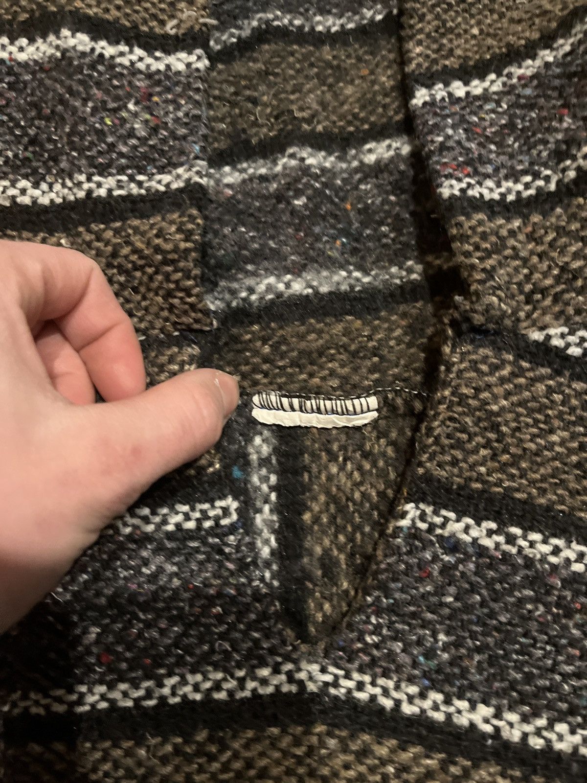 Vintage vintage 90’s blue and brown drug rug Size US L / EU 52-54 / 3 - 3 Thumbnail