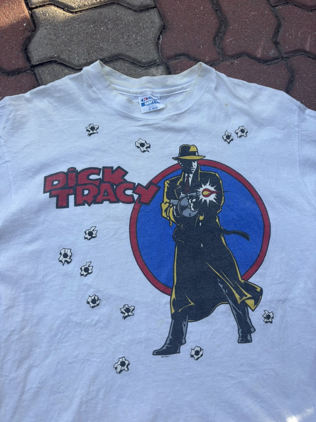Monies Vintage 90’s Dick Tracy Tshirt Size US XL / EU 56 / 4 - 3 Thumbnail