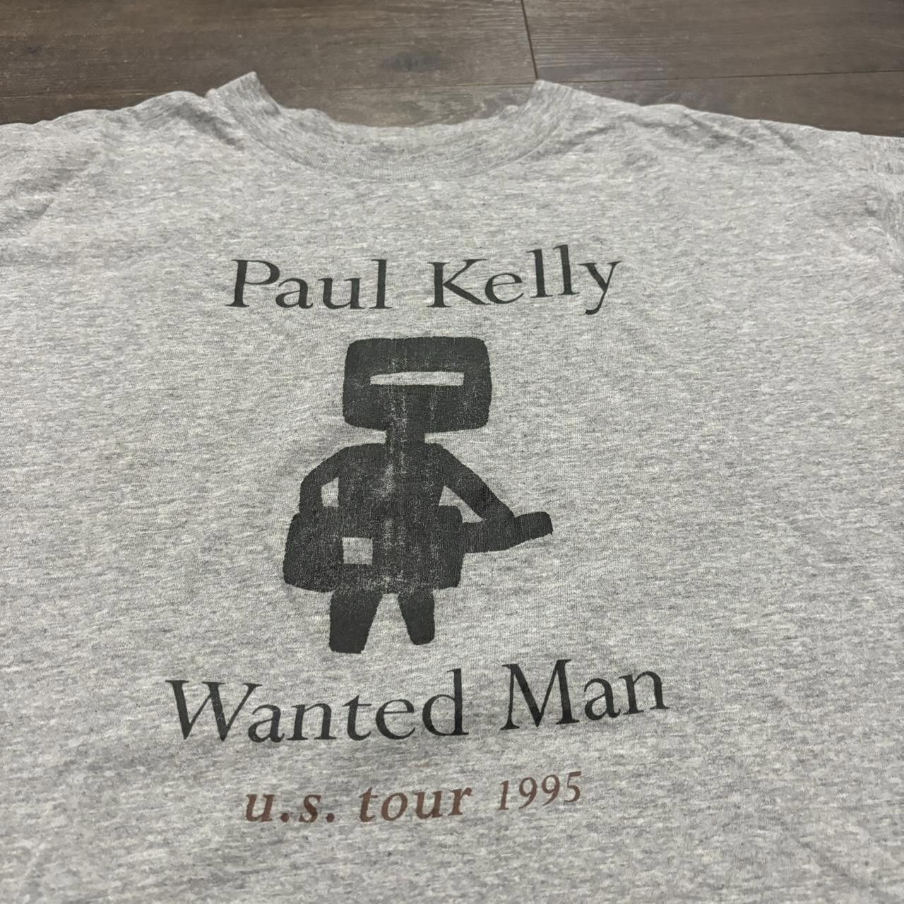 Designer Vintage Paul Kelly wanted man us tour t shirt 1995 M Size US M / EU 48-50 / 2 - 2 Thumbnail