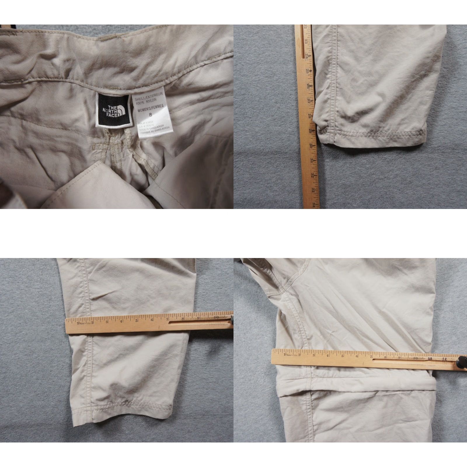 The North Face North Face Pants Womens 8 Beige Convertible Nylon Outdoor Hiking Cargo Shorts Ladies Regular Rise Mid Beige Navy? Size 30" / US 8 / IT 44 - 8 Thumbnail