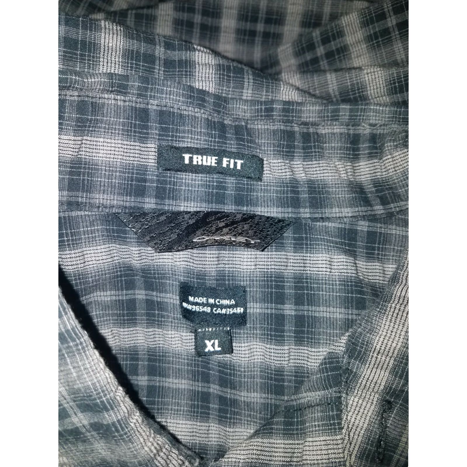 Oakley Oakley Trim Fit Plaid Grey Button-Down Shirt Mens XL Size US XL / EU 56 / 4 - 7 Thumbnail