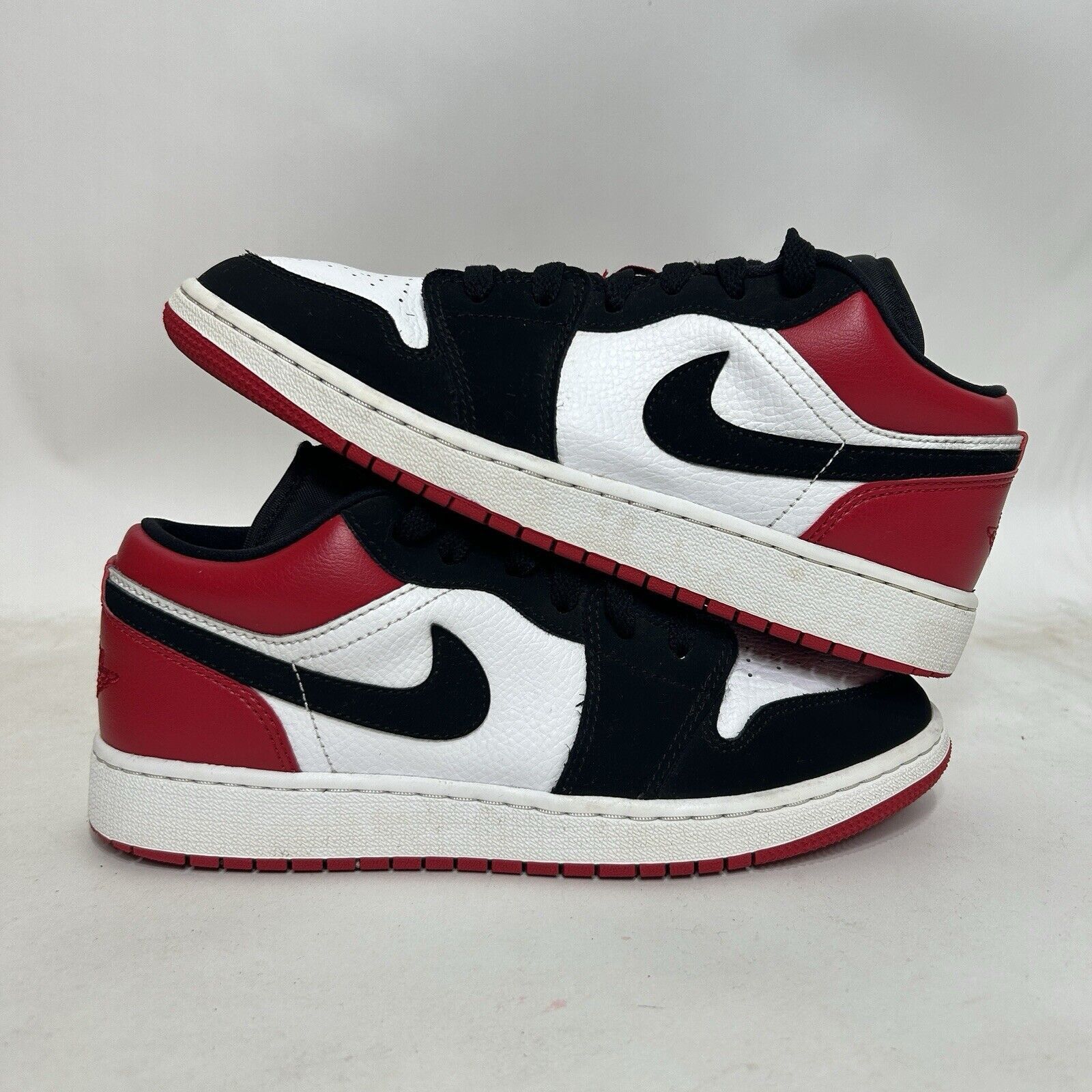 Nike Nike Shoes Air Jordan 1 Low Retro GS “Black Toe” 2024 Size US 7.5 / IT 37.5 - 1 Thumbnail
