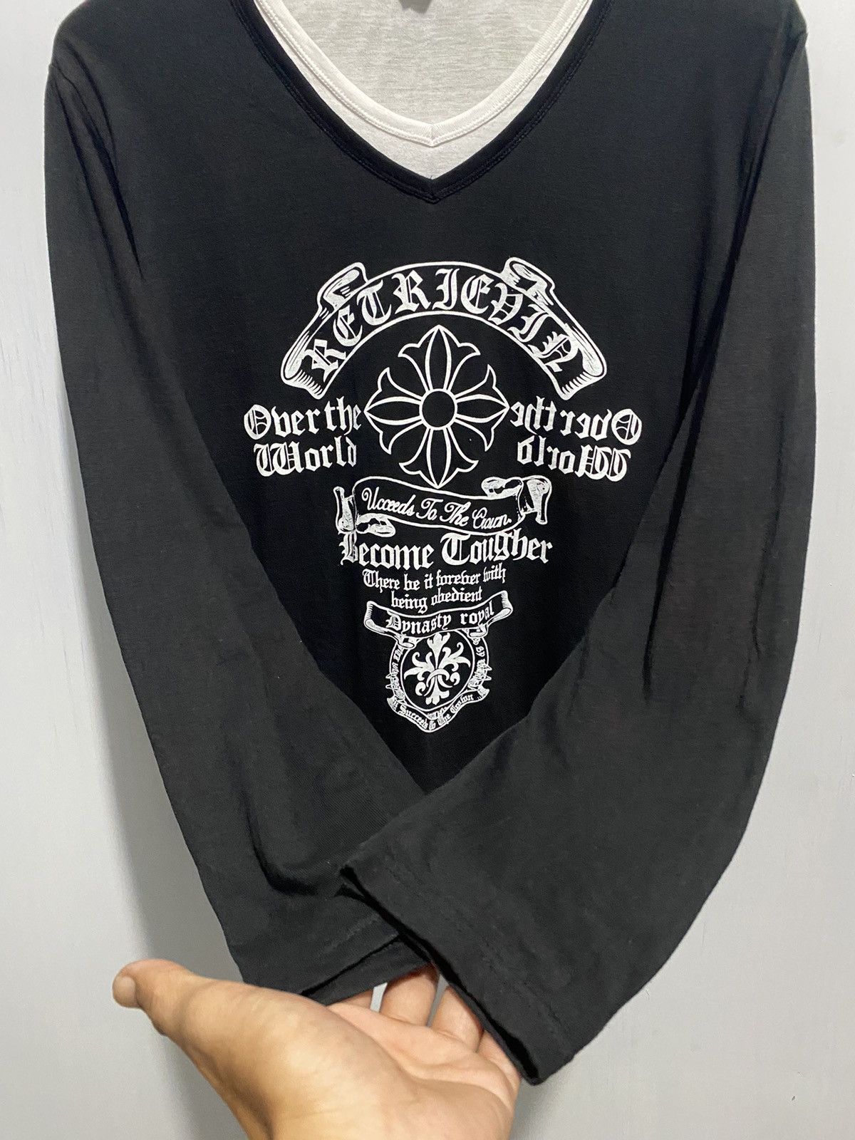 Japanese Brand Double Layers Beaumere Poem Chrome Heart Style Longsleeve Tee Size US L / EU 52-54 / 3 - 4 Thumbnail