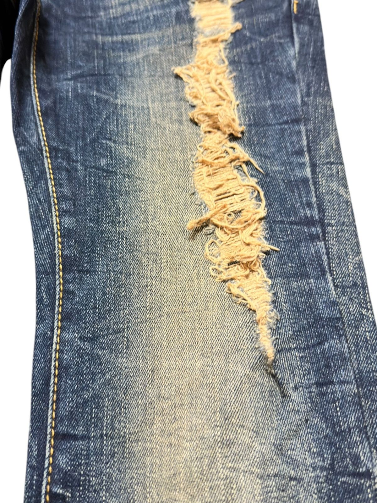 Hysteric Glamour Vintage d.i.a Flare Mudwasj Ripped Distressed Denim Size US 29 - 3 Thumbnail