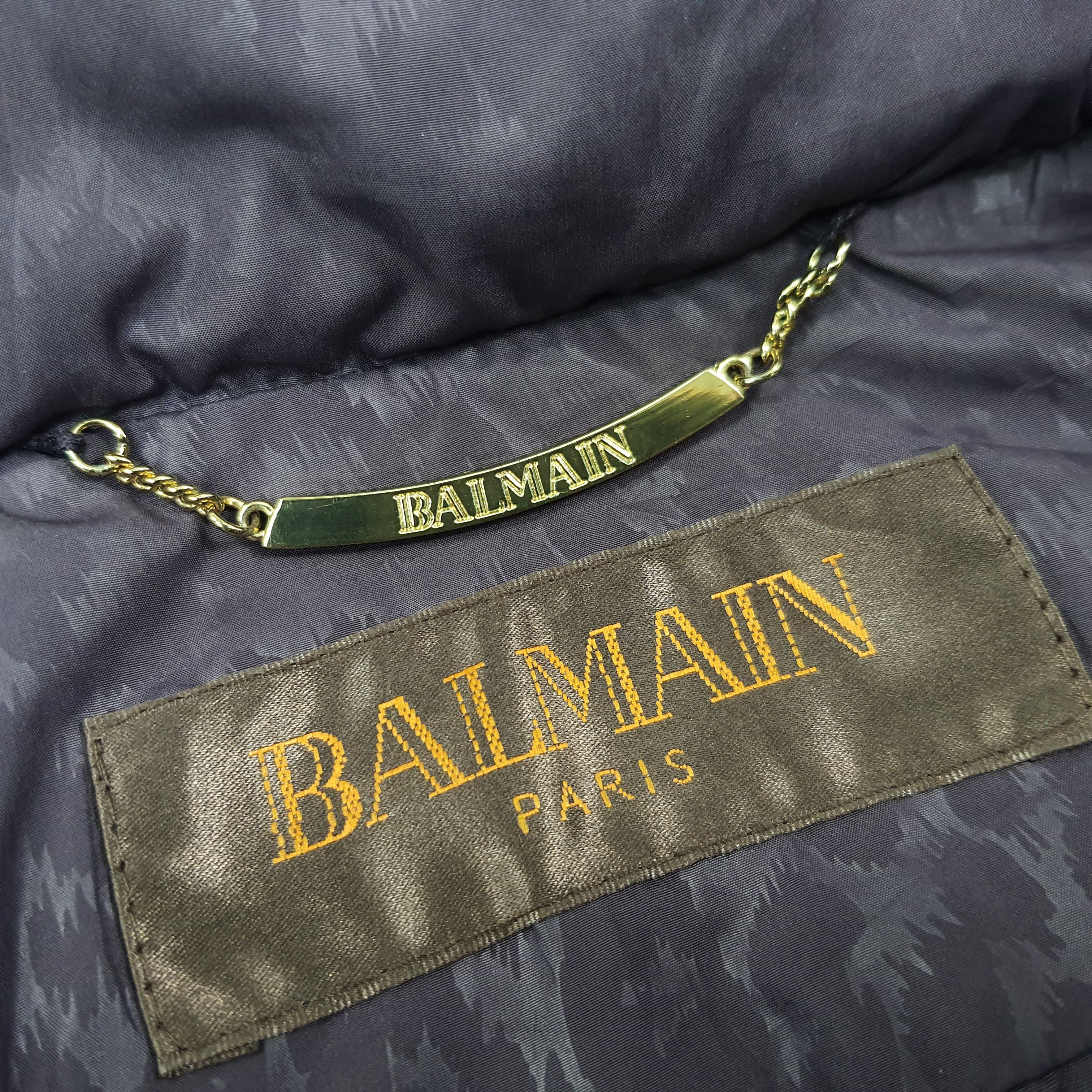Balmain × Vintage Vintage Balmain Paris Puffer Designer Jacket C230N18 Size US M / EU 48-50 / 2 - 6 Thumbnail