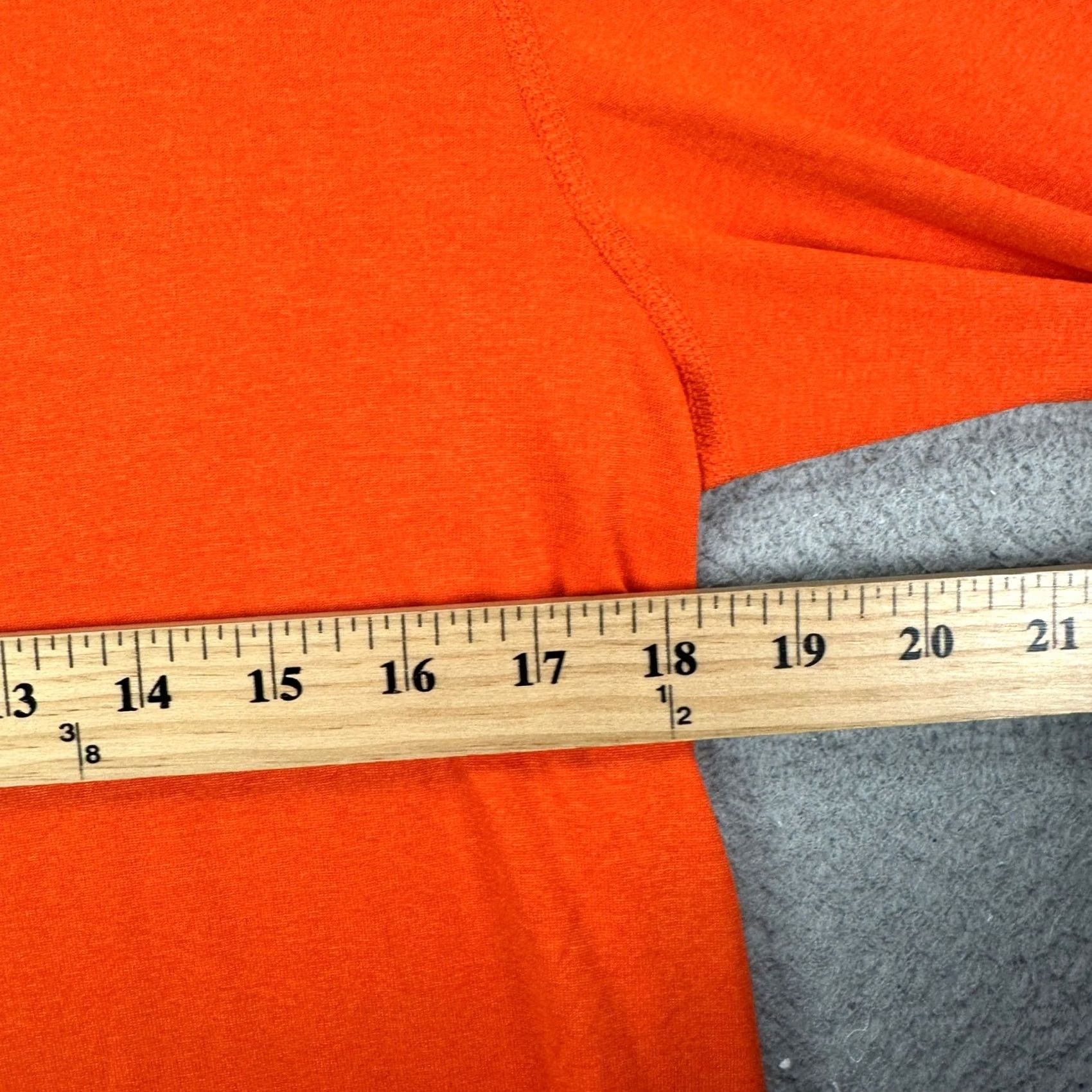 Nike Nike Dri-Fit T-Shirt Long Sleeve Tee Mens Small Orange Crewneck Swoosh Athletic Size US S / EU 44-46 / 1 - 5 Thumbnail