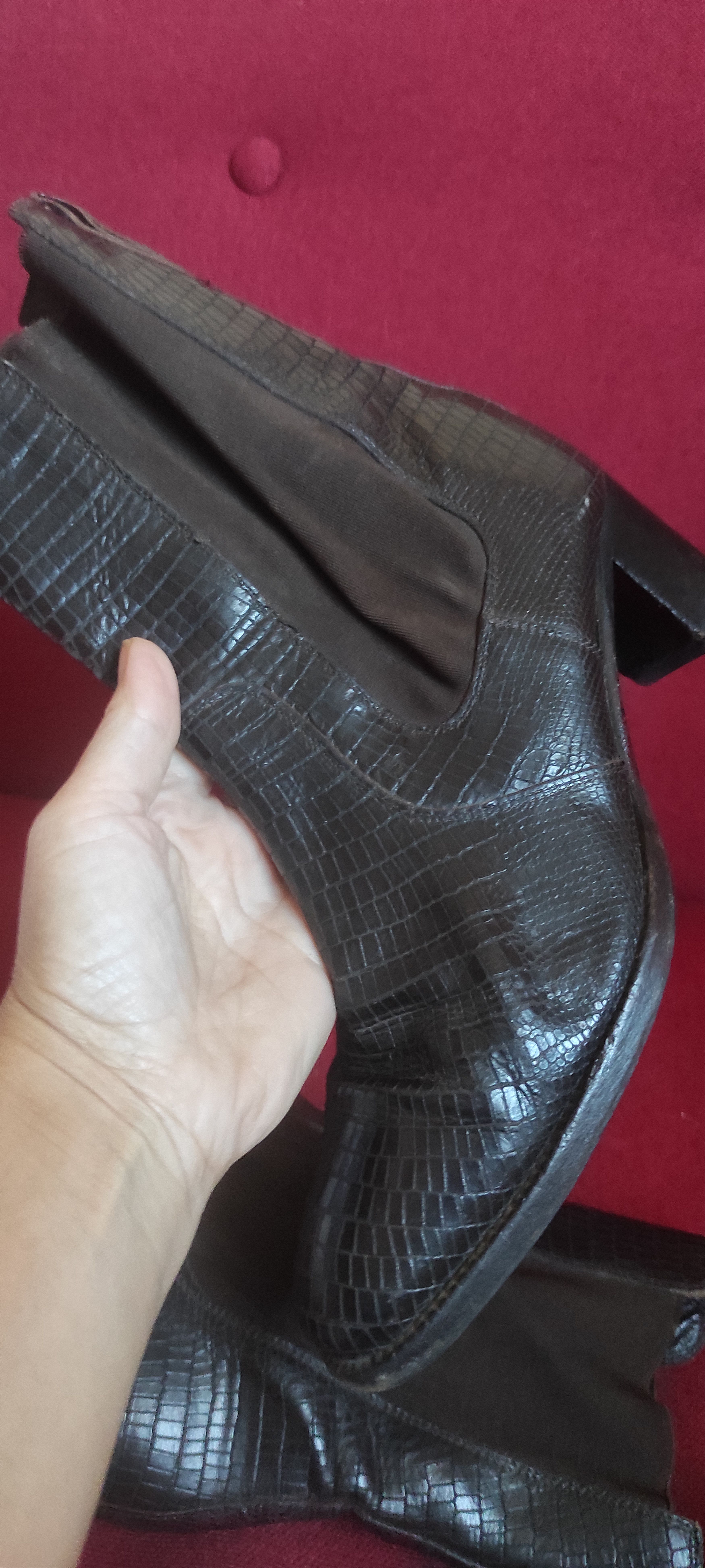 Heschung Heschung Ankle Leather Snake Python Boots Size US 6 / IT 36 - 13 Thumbnail