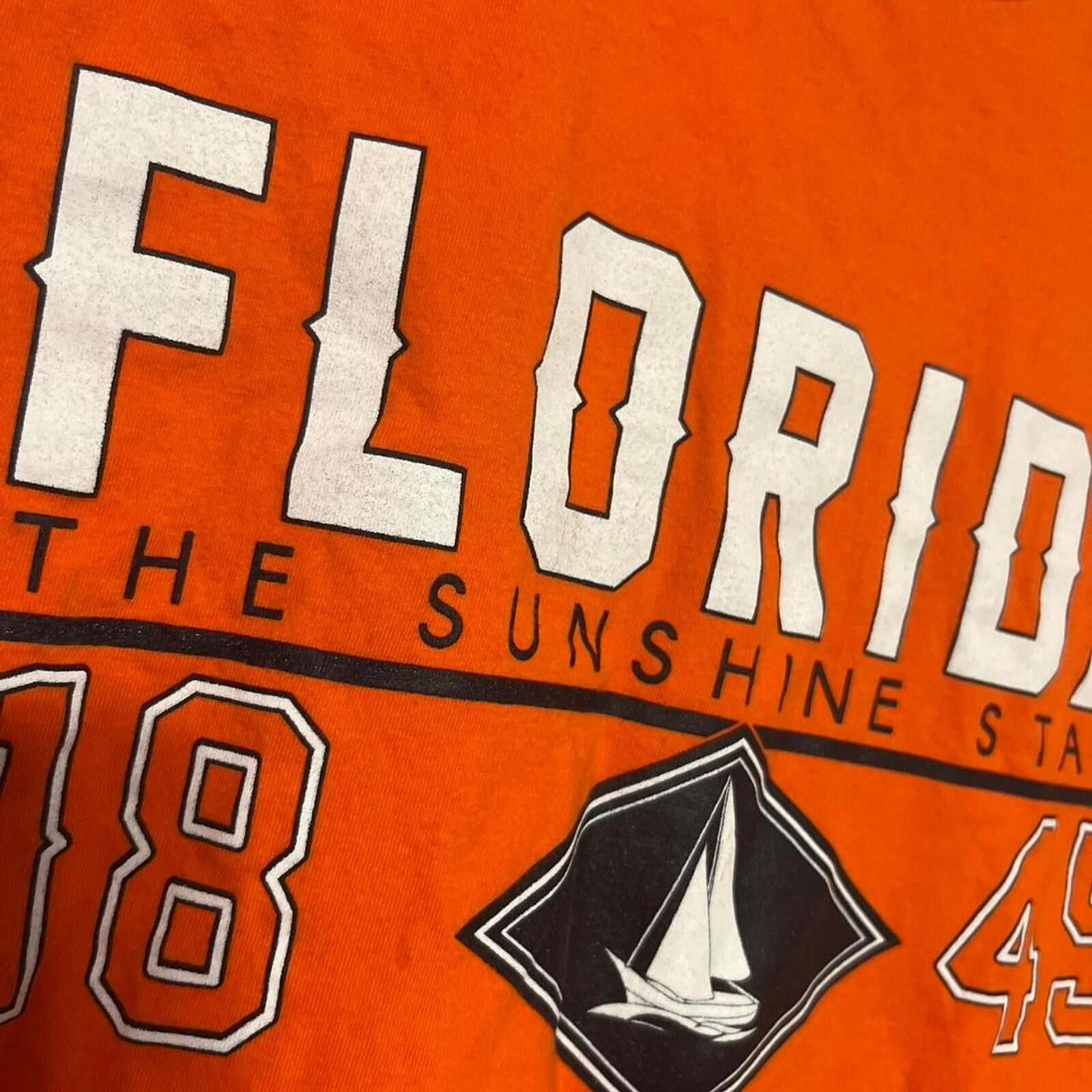 Sugar Cane Florida The Sunshine State Sailboat Graphic Souvenir T-Shirt Size US L / EU 52-54 / 3 - 3 Thumbnail