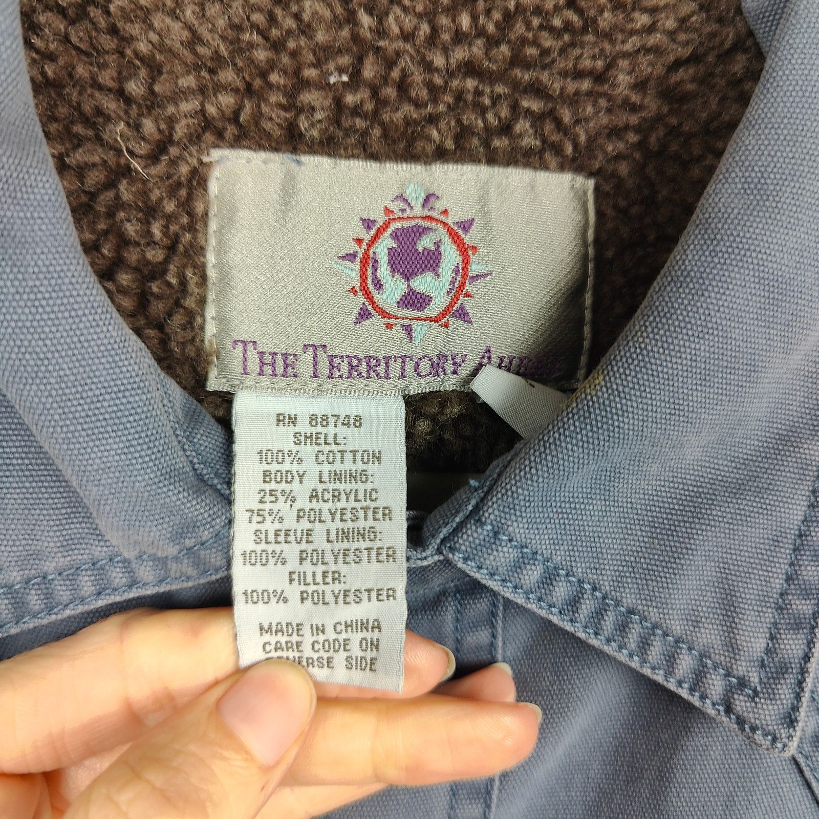 The Territory Ahead Vintage The Territory Ahead Chore Jacket Large Blue Canvas Size US L / EU 52-54 / 3 - 6 Thumbnail