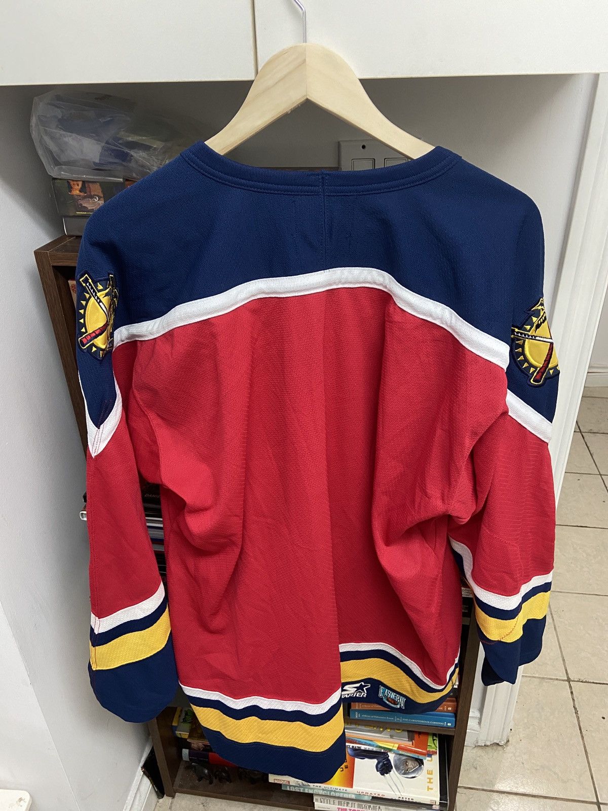Starter 90s Red & Navy Starter NHL Florida Panthers Old Logo Jersey Size US L / EU 52-54 / 3 - 2 Thumbnail