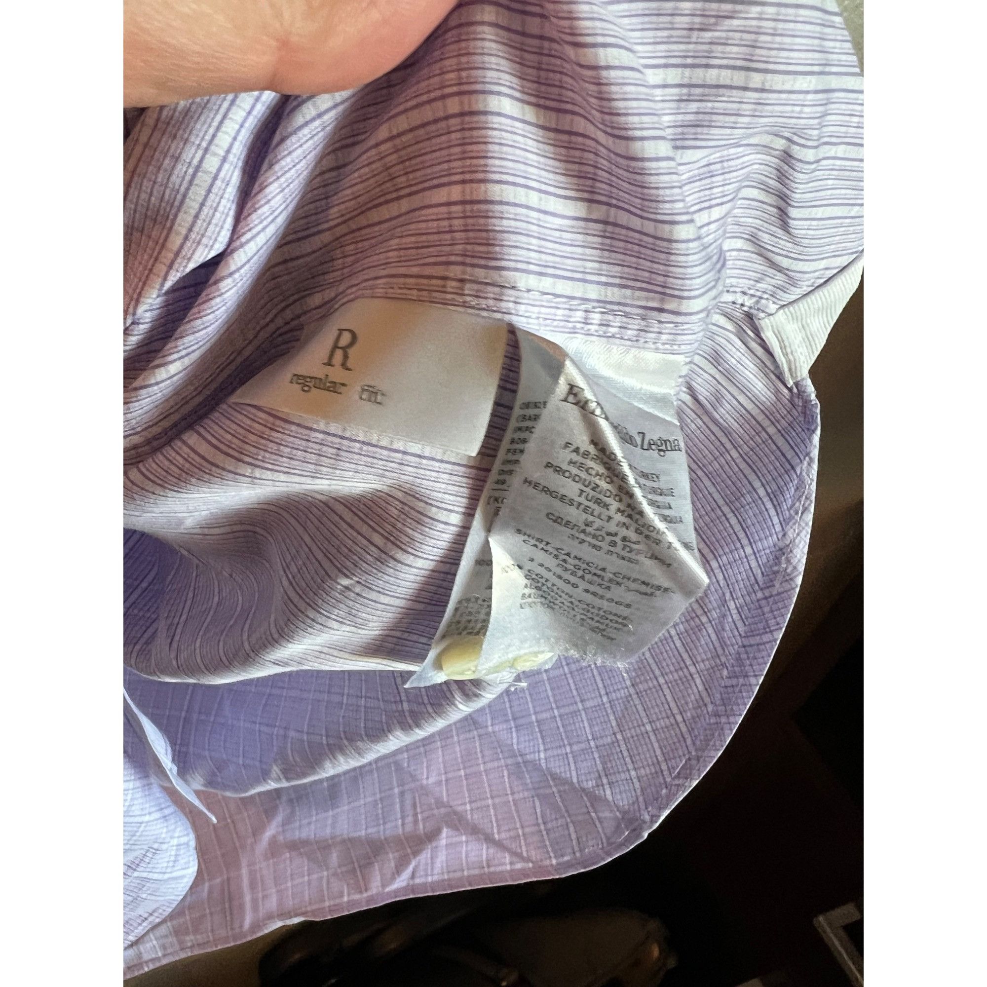 Ermenegildo Zegna Ermenegildo Zenga Long Sleeve Button Up Shirt - Size 16.5 Size US L / EU 52-54 / 3 - 3 Thumbnail