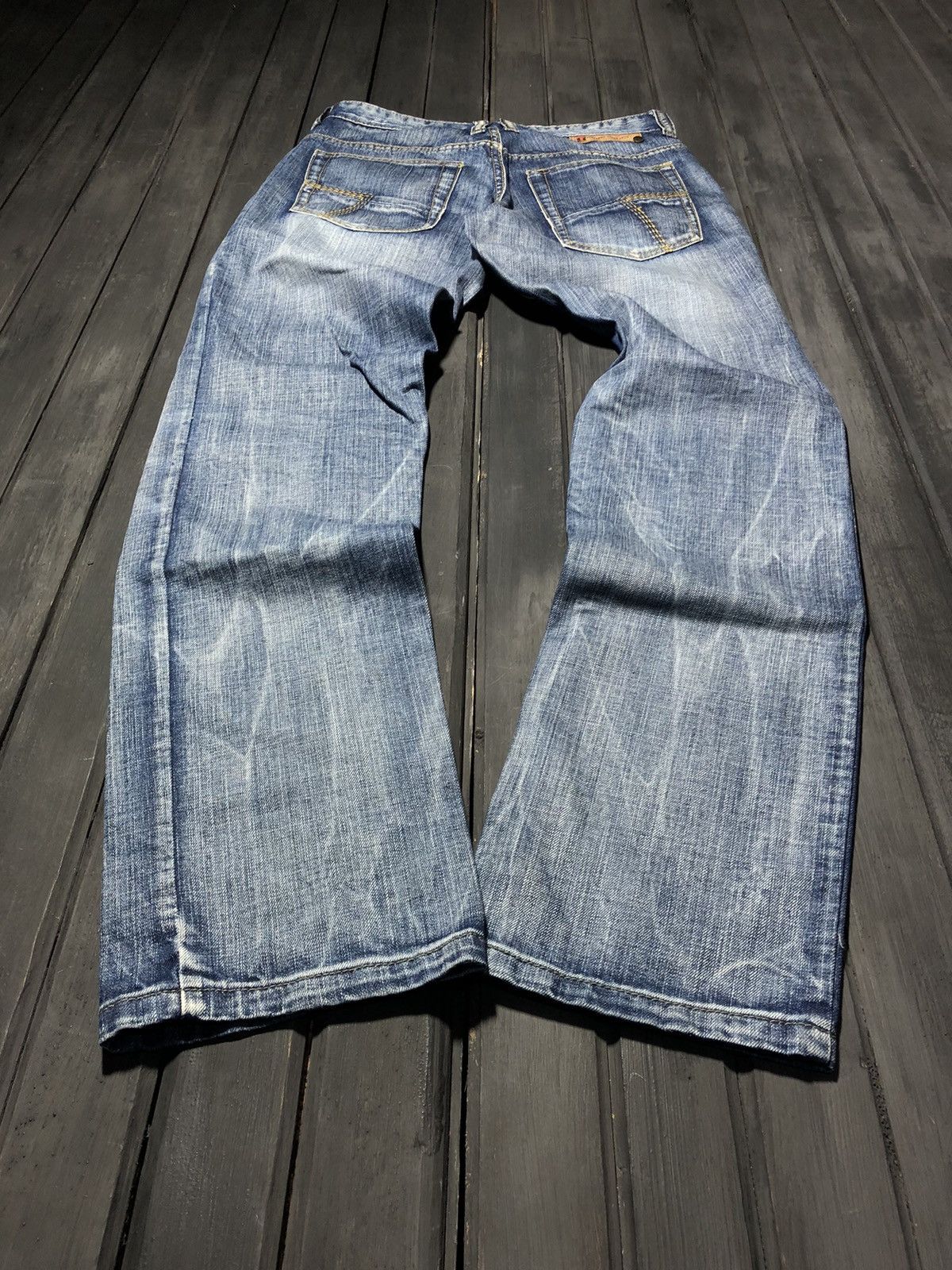 Hysteric Glamour × Levi's VTG HYSTERIC GLAMOUR STYLE STONE WASHED DISTRESSED JEANS 90S Size US 31 - 1 Thumbnail