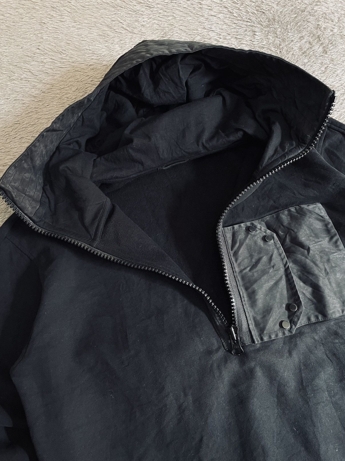 Ten C Ten C snap pocket halfzip hoodie hybrid suede Size US L / EU 52-54 / 3 - 6 Thumbnail