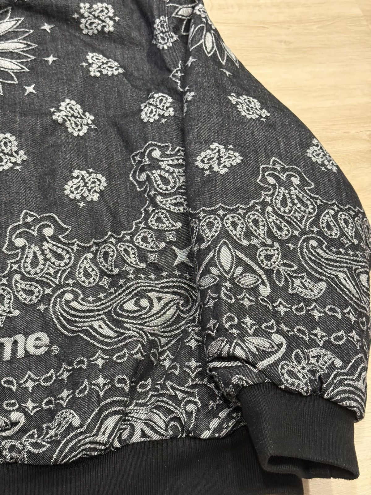 Supreme Supreme Bandana Jacquard Denim Hooded Work Jacket Size US XL / EU 56 / 4 - 13 Thumbnail