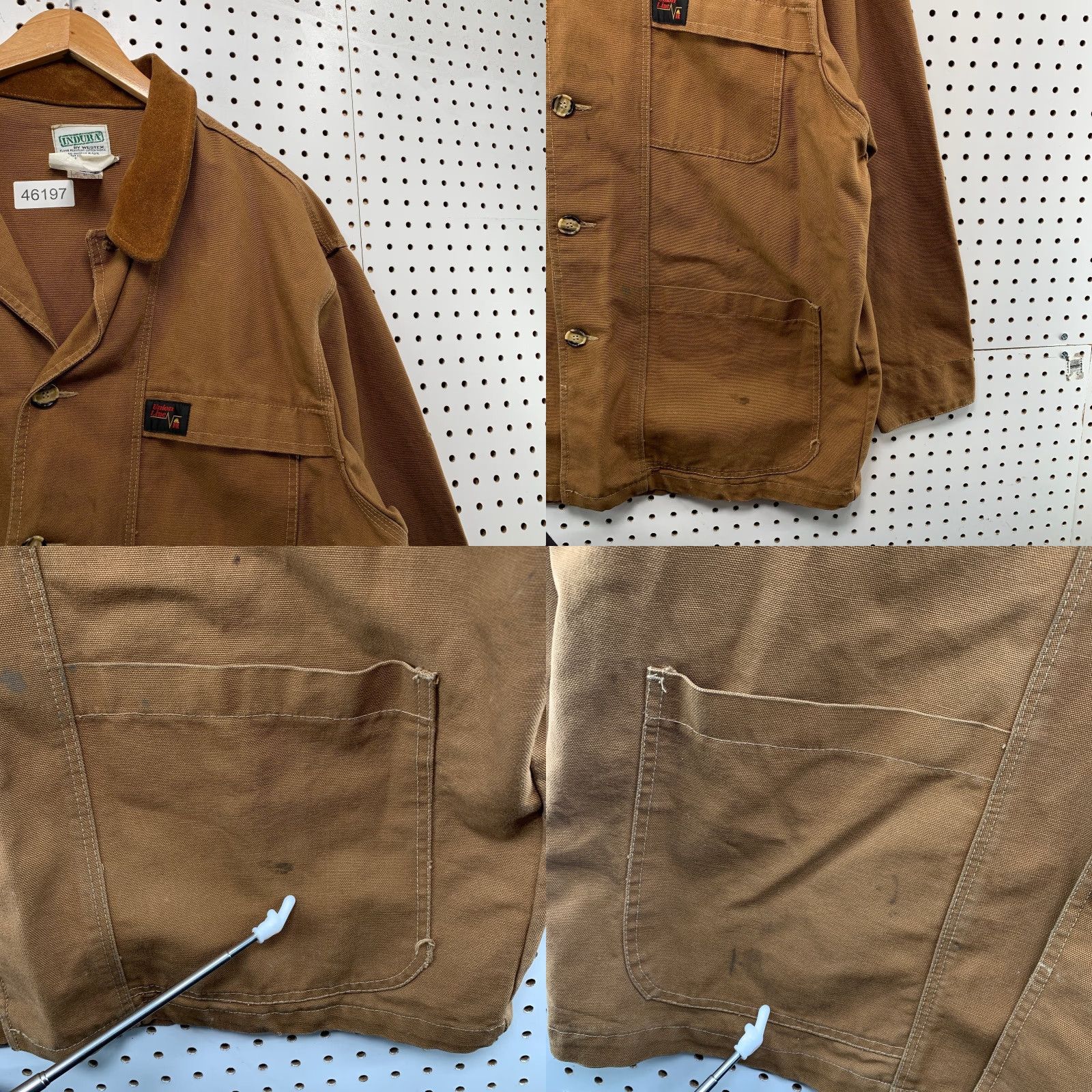 Vintage Indura Westex Union Lined FR Chore Jacket Mens 2XL Tan Workwear Fire Resistant Jacket Size US XXL / EU 58 / 5 - 8 Thumbnail