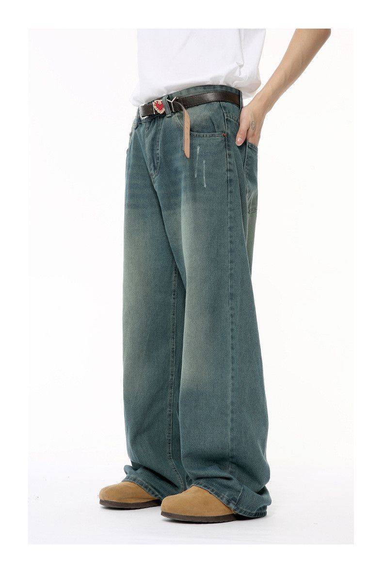 Japanese Brand × Jean Vintage distressed loose straight-leg jeans Size US 32 / EU 48 - 5 Thumbnail