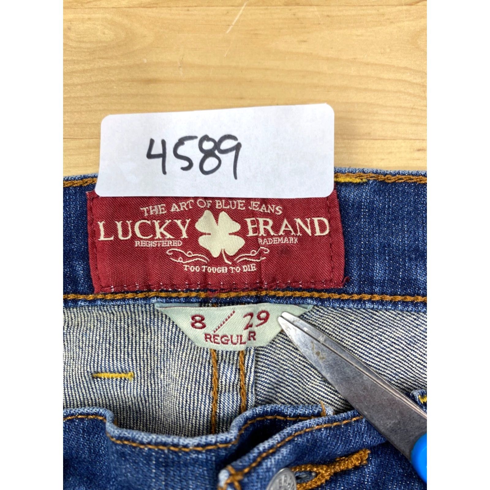 Lucky Brand Lucky Brand Womens Sofia Straight Denim Jeans 8 Blue Regular Size 8 Jeans Womens Mix Size 30" / US 8 / IT 44 - 3 Thumbnail