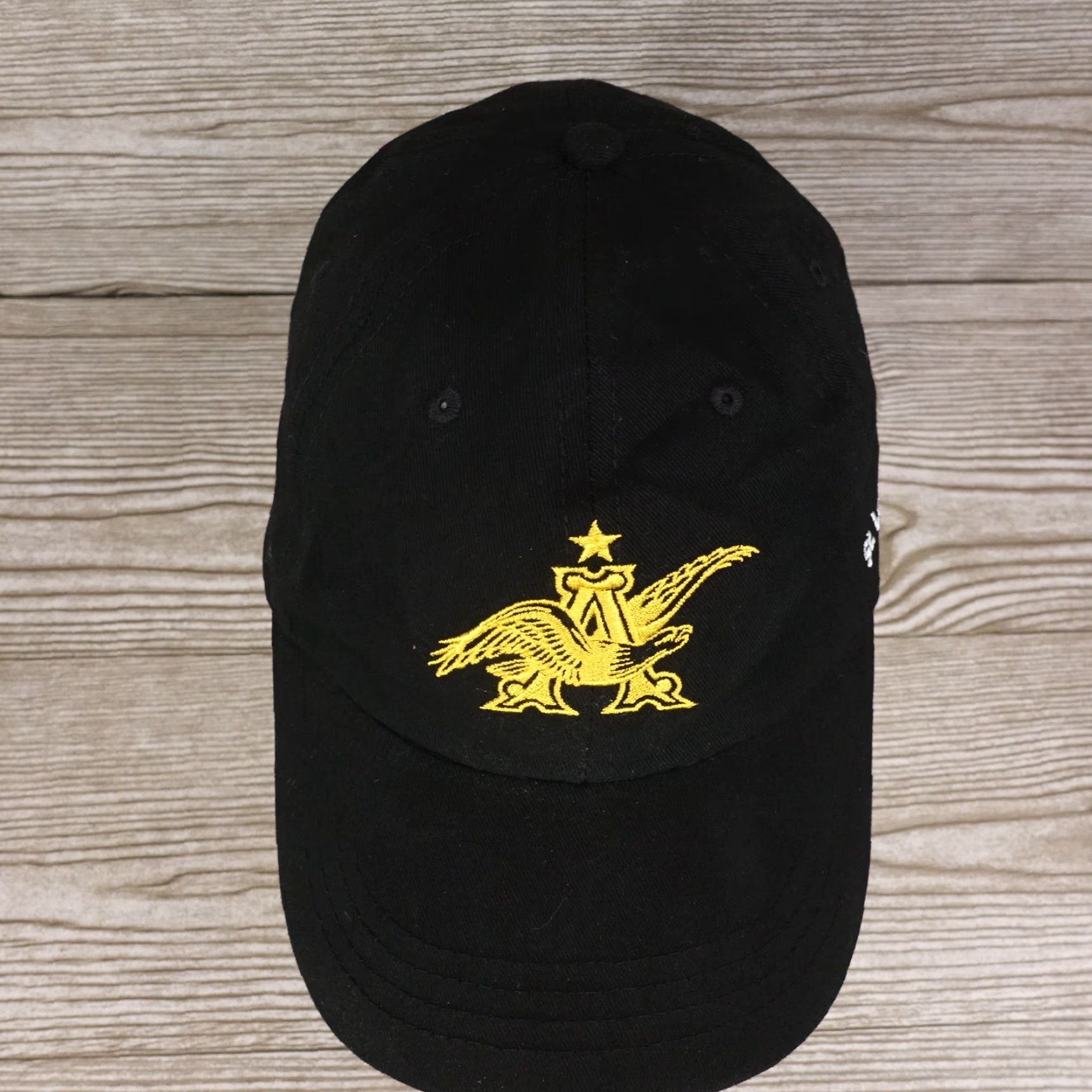 Logo 7 ANHEUSER BUSCH BLACK BASEBALL CAP UNISEX ADJUSTABLE LOGO ST LOUIS BREWERY Size ONE SIZE - 3 Thumbnail