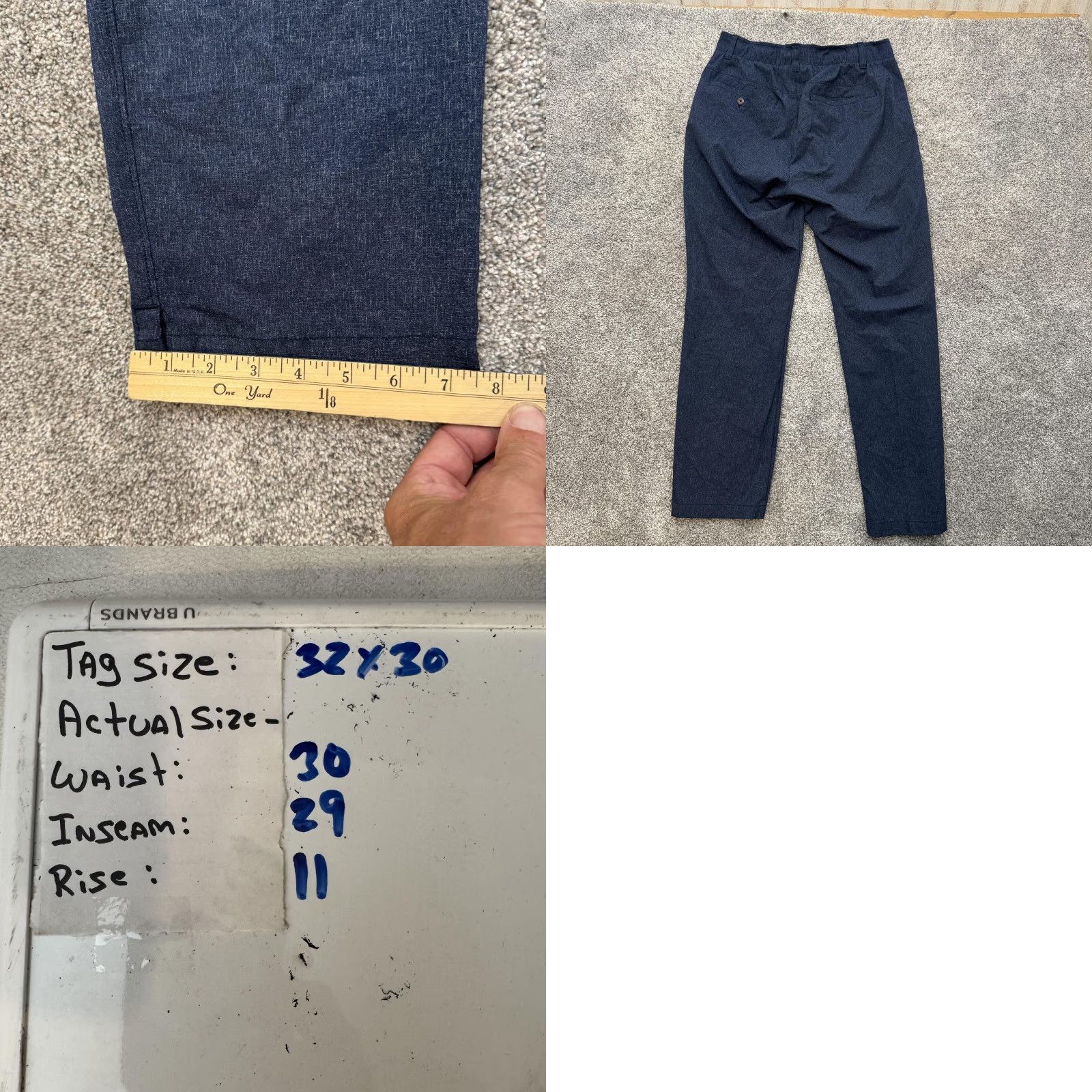 Under Armour Under Armour Pants Mens 30x29 Blue Performance Golf Chino Straight Leg Regular Waist 30 Inseam 29 Flat Front Size 32[x]30 2018 Mens Size US 32 / EU 48 - 8 Thumbnail
