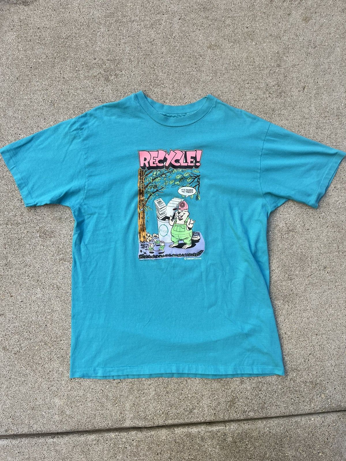 Niche × Vintage Vintage Single Stitch Recycle! Tee Shirt Size US XL / EU 56 / 4 - 1 Thumbnail