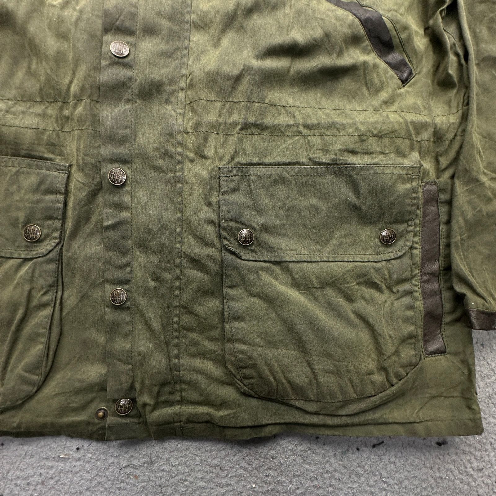 Beretta Vintage Beretta Waxed Cotton Meshed Lined Jacket Mens Medium Size US M / EU 48-50 / 2 - 19 Thumbnail