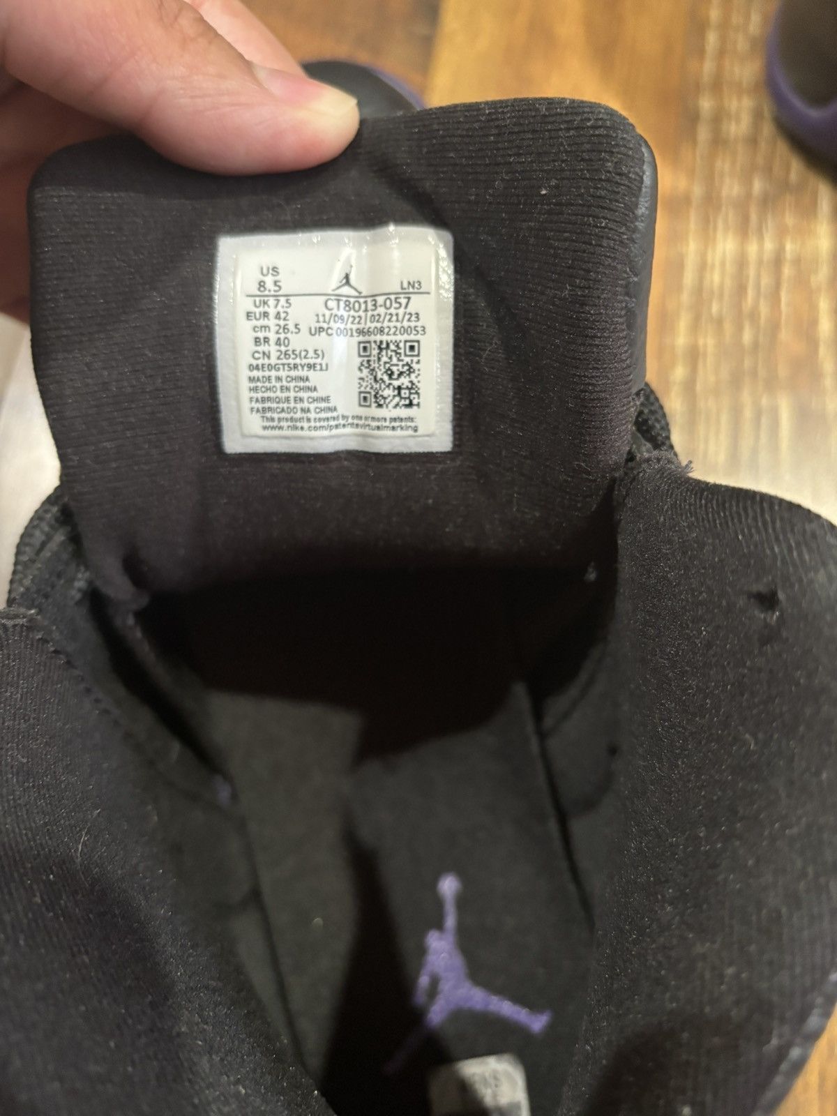Jordan Brand Jordan 12 Retro Field Purple Size US 8.5 / EU 41-42 - 7 Thumbnail