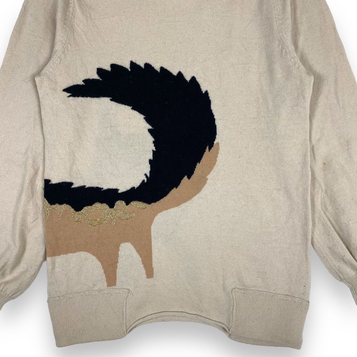 Designer × Issey Miyake × Tsumori Chisato BY ISSEY MIYAKE! TSUMORI CHISATO CAT DESIGN KNITTED JUMPER Size XS / US 0-2 / IT 36-38 - 6 Thumbnail