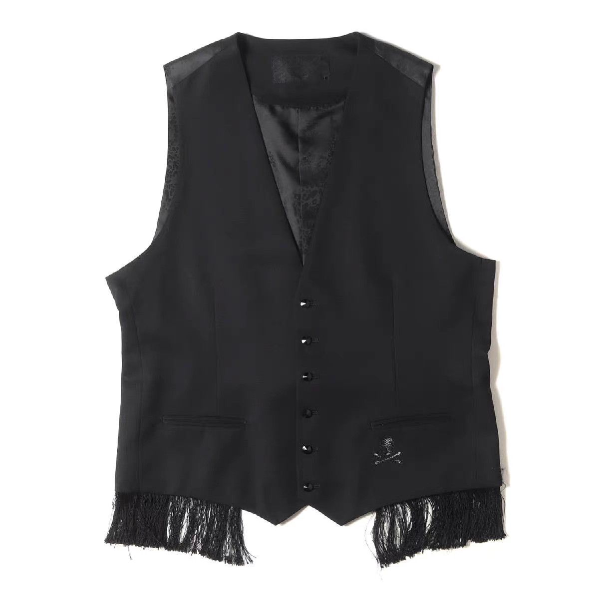 Roen Roen Mainline Pure Wool Skull Fringe Vest K11 Size US L / EU 52-54 / 3 - 1 Thumbnail
