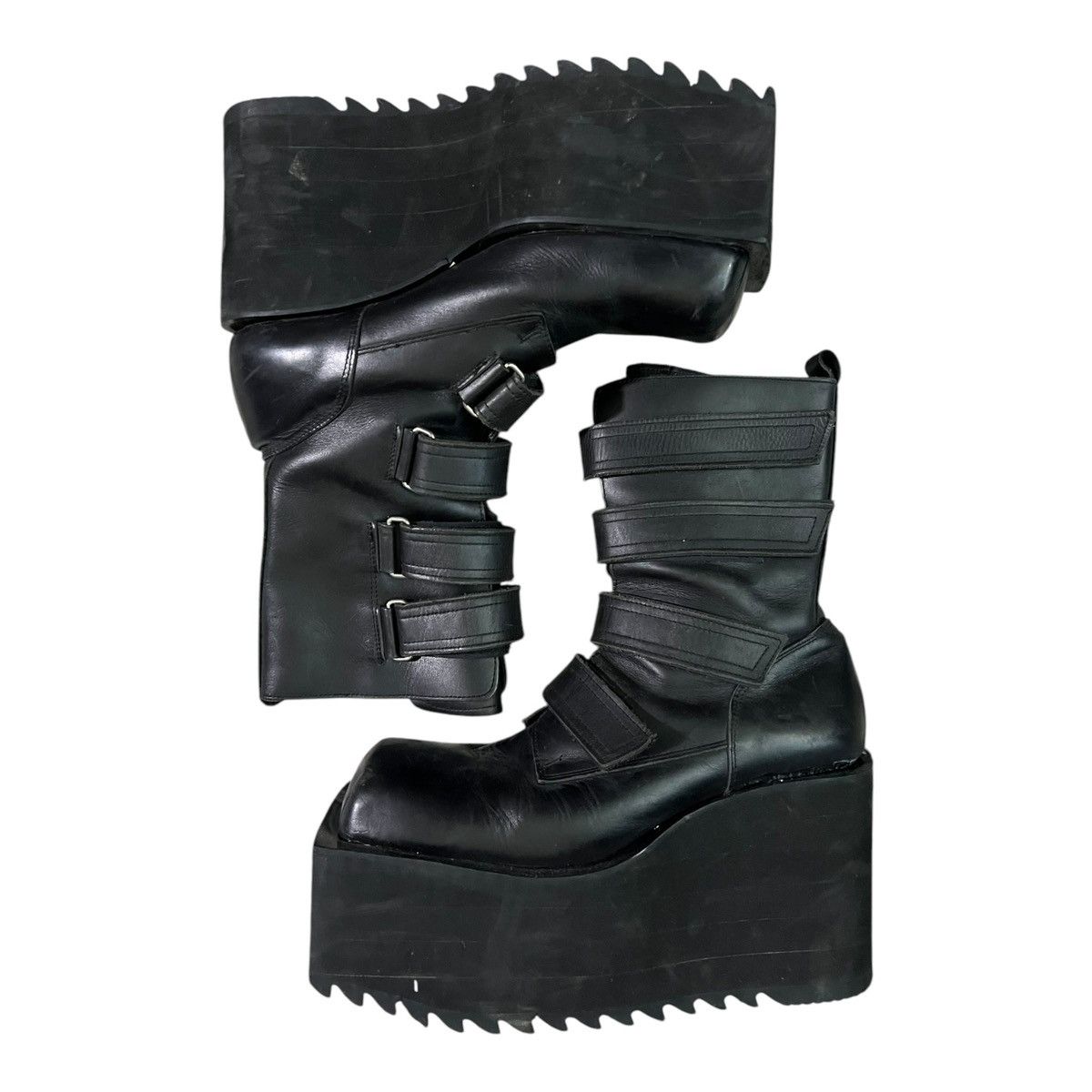 Japanese Brand Koji kuga LL square toe platforms Size US 8.5 / EU 41-42 - 3 Thumbnail