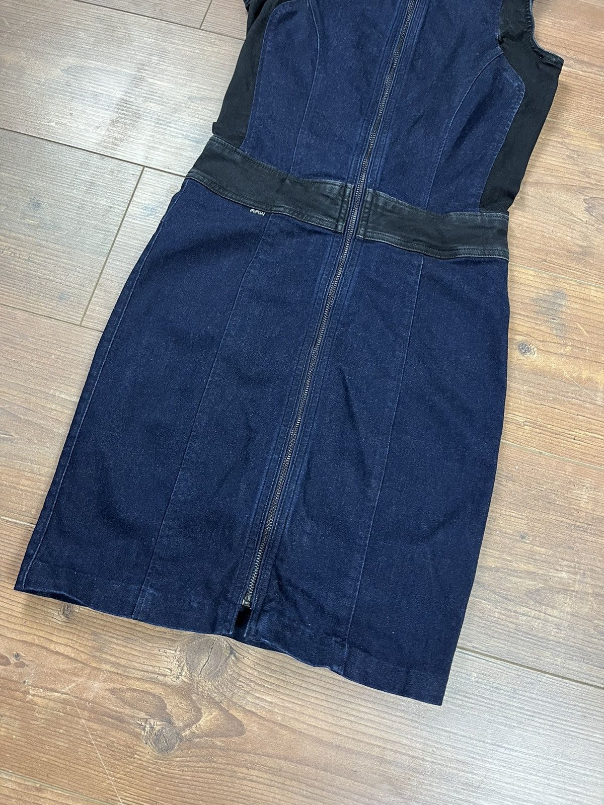 G-Star G-Star Raw Women’s Zipped Denim Jeans Dress Blue Size XS / US 0-2 / IT 36-38 - 2 Thumbnail