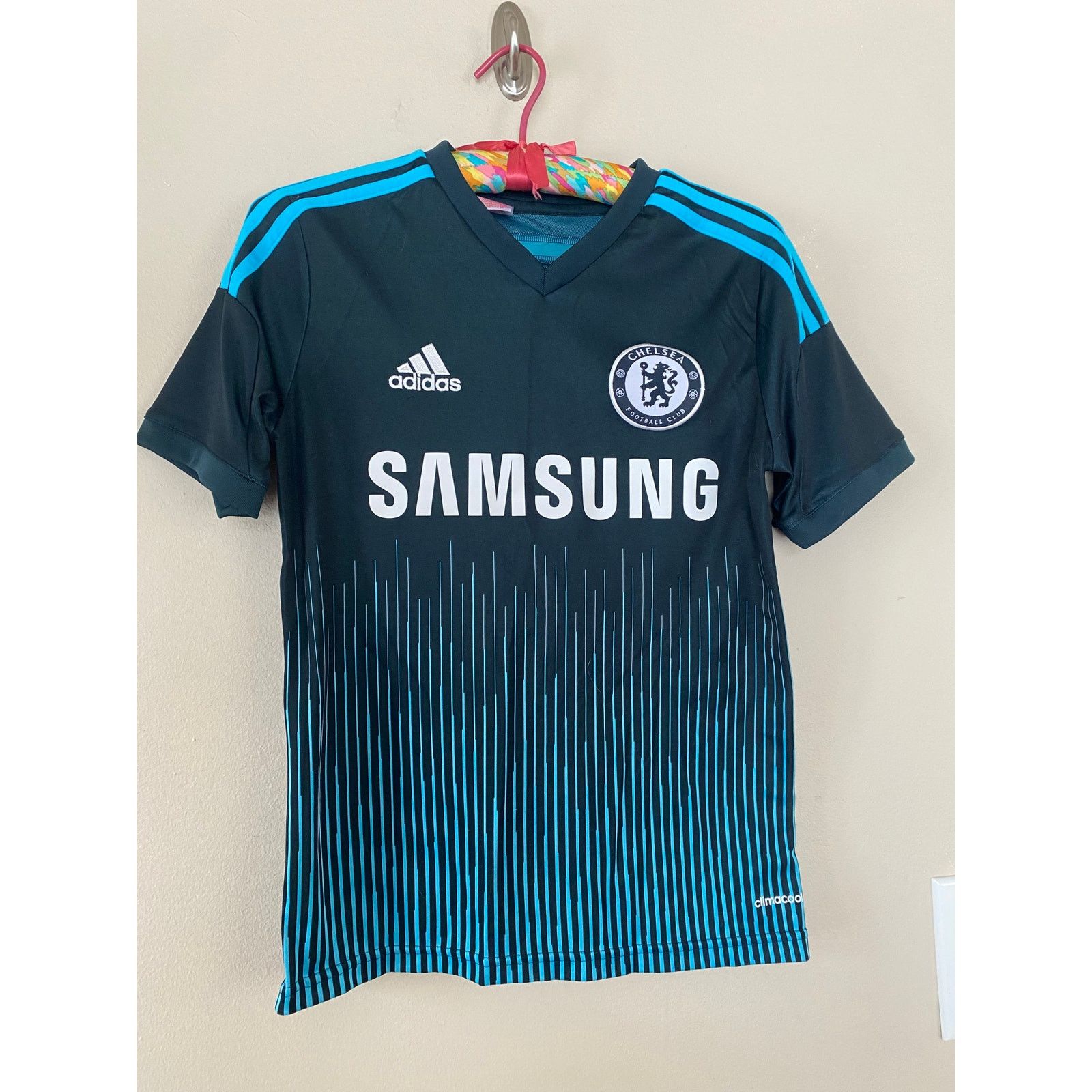 Adidas Adidas Chelsea FC Third Kit Jersey Blue Samsung Size Small Size US S / EU 44-46 / 1 - 1 Thumbnail